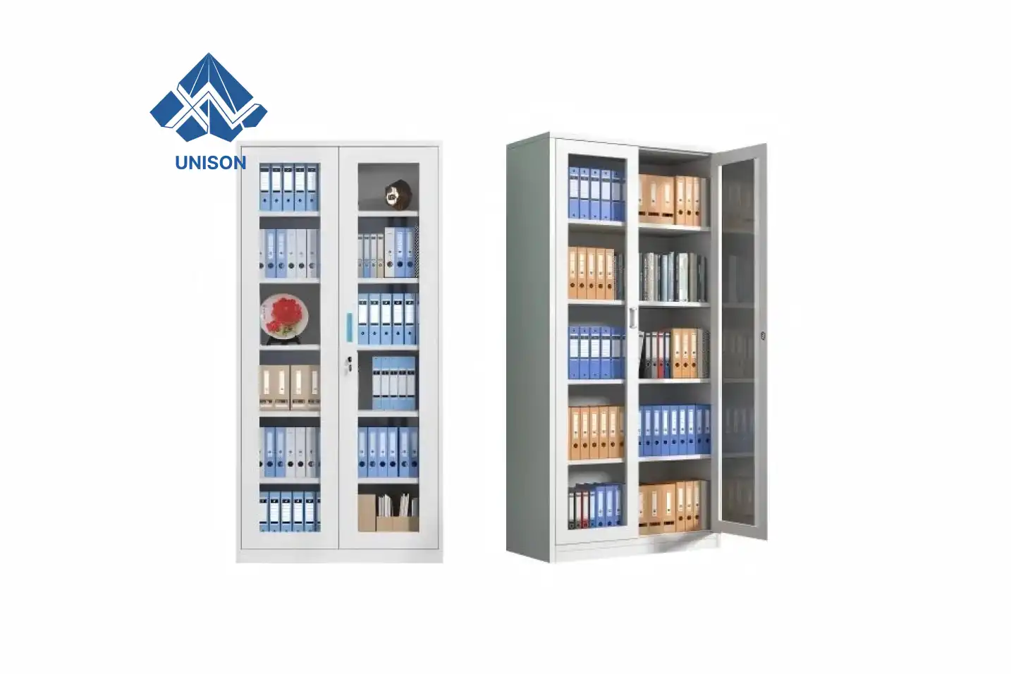 Swing glass door vs solid steel door filing cabinet: which is better for office?